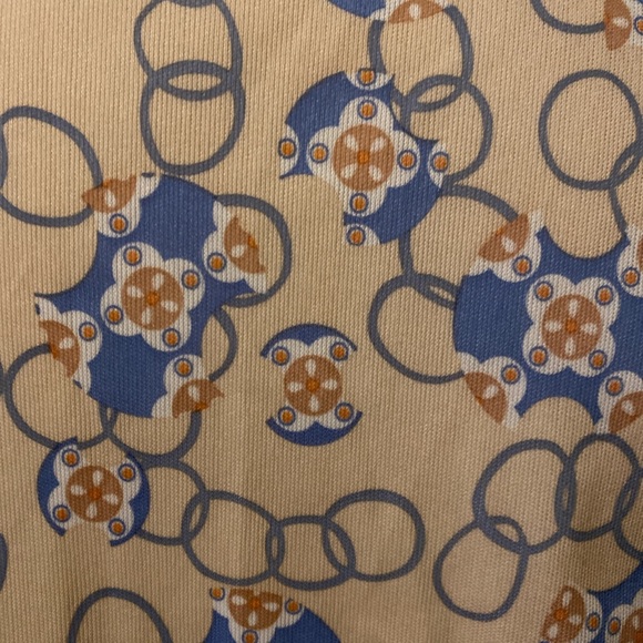 *SOLD* Vintage 70s Collared Geometric Shirt M - Picture 3 of 4